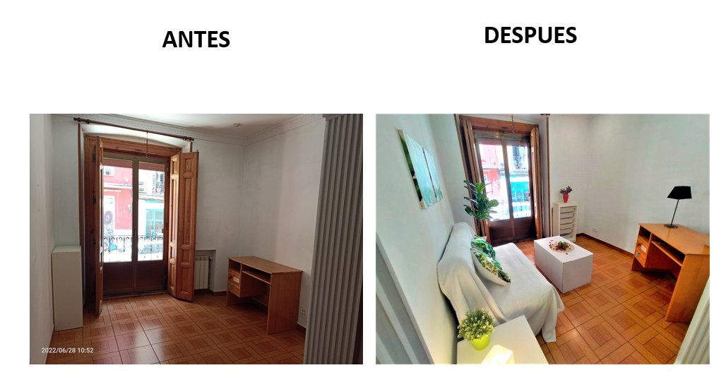 Nuevo Home Staging en un piso de la calle Divino Pastor en Madrid